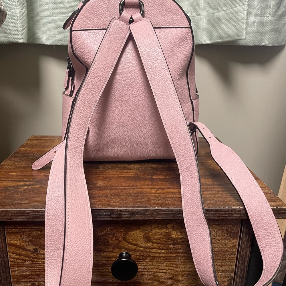 Pink Leather Backpack - Picture 3 of 10